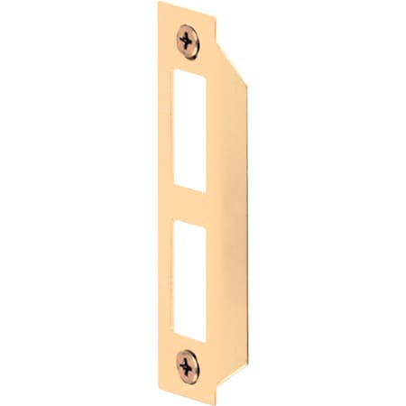 Prime-Line Prime-Line 3-21/32 in. L Brass-Plated Gold Steel Door Strike 1 pk E 2435